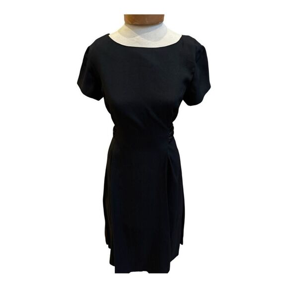 Vintage 1940s/50s Custom Matte Satin Hourglass Dress | Hollywood Event Piece. - Picture 8 of 10